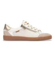 pikolinos para mujer w7b-6737c2 zapatillas de piel lanzarote blanco roto 38 plano cordones cremallera casual