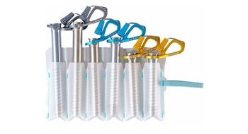 Estuche para  p broches de hielo  p azul blanco