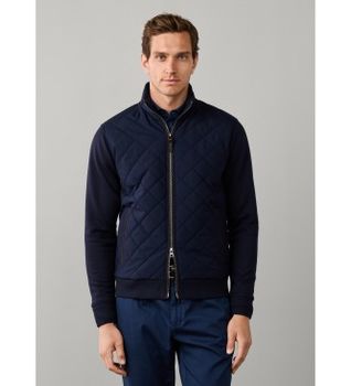 Hackett London para hombre. HM5800155 Chaqueta Hybrid marino (XXL), Casual, Algodón