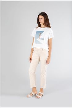 camiseta box manga corta estampado portocervo white