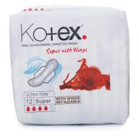 kotex ultra thin super pads with wings