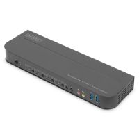 conmutador kvm digitus 4 puertos 4k60hz 4 dp in 1 dphdmi out