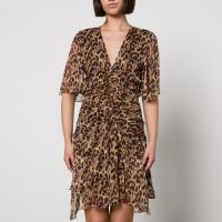 marant etoile vivienne printed midi dress - fr 38uk 10