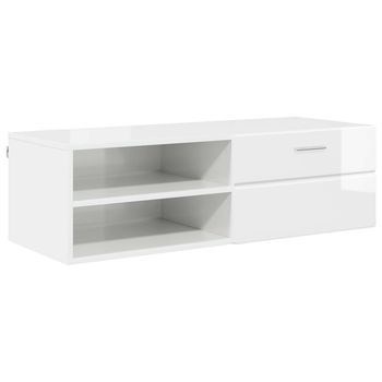 Armario De Madera 100,5 X 39 X 30 Cm Brillante Vidaxl
