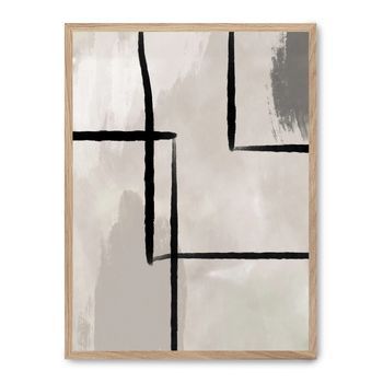 Cuadro Art With Black Lines Ii