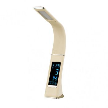 FABRILAMP - Fab 139771001 | Flexo Flexib. 5w Barita 4000k Beis/Cromo Digital 400lm C/Fecha-Hora-Temp.3 Grados Intens - Fab 139771001