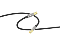 cable coaxial - isy isa-9027 15 metros 120db chapado en oro negro