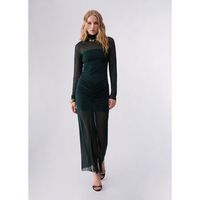 liu jo vestidos vestido largo en tul con strass para mujer