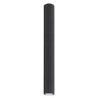 lampara de techo negro aluminio alt 7 cm