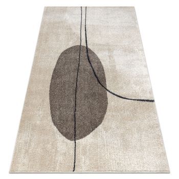 Alfombra Fusion 0808 Crema / Beige - Geométrica, Moderna, Abstracta 80x150 Cm