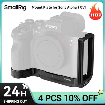 Placa de Montaje en Forma de L SmallRig 7R VI para Cámara Sony Alpha 7R VI con Placa Lateral Retráctil de 24 mm, Placa Arca-Swiss 6706