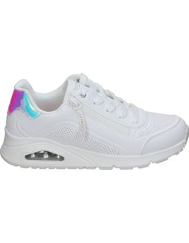 Zapatillas Para Mujer Skechers Uno Gen1 Shimmer Away 310545l-wht Blanco 37