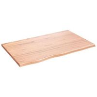 tablero de mesa  tablero escritorio madera roble tratada marron claro 80x50x2 cm