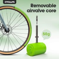 cyclami camara de aire de tpu para bicicleta de carretera y mtb 29 con valvula metalica mejorada 700x32-47c valvula fv de 60mm con nucleo extraible