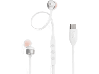 Auriculares de botón - JBL TUNE 310C USB-C, Intraurales, Blanco