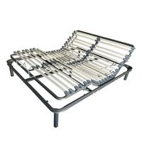 cama articulada con motor electrico 135x190cm  somier multilaminas con patas 5 planos articulacion tubo reforzado acero 50x20mm  mando