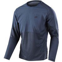 troy lee designs drift long sleeve jersey solid dark charcoal