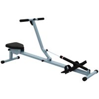 homcom maquina de remo ajustable con pantalla lcd para fitness y ejercicios de musculacion o resistencia para gimnasio casa carga 100kg   aosom espana
