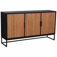 aparador de 3 puertas de madera y metal 160x415x90