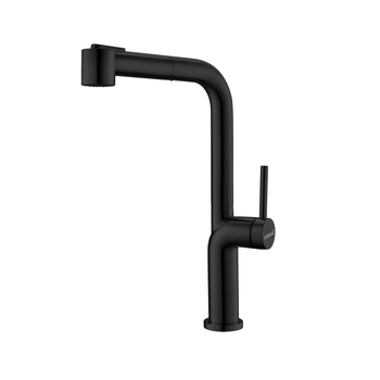 Grifo Monomando Extraíble Latón Negro Cata BSE