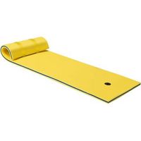 hamaca de agua de para 1 persona costway 210 x 66 x 4 cm amarillo
