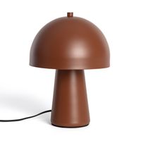 ledkia lampara de mesa metal quinga marron