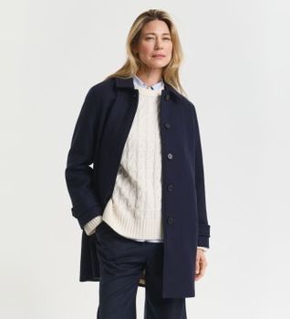 Gant para mujer. 4751158 Abrigo Wool Blend Car marino (S), Lana, Clásico