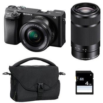 Cámara Mirrorless Sony Alpha 6400 24.2 MP Zoom Óptico Sensor CMOS Extras 4K Eye AF WiFi
