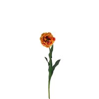 tallo de tulipan doble artificial rojo y verde h70