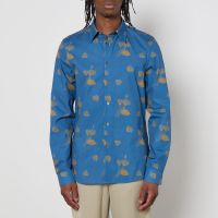 ps paul smith tailored fit cotton-poplin shirt - xxl