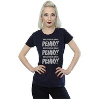 the big bang theory camiseta knock knock penny para mujer