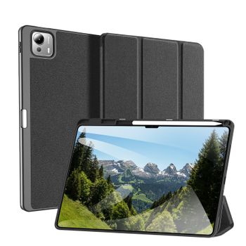 DUX DUCIS Funda para tableta con soporte triple para Xiaomi Pad 6S Pro 12,4, Pad 7 Ultra de 14 pulgadas con soporte para lápiz óptico y apagado automático