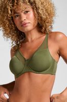 hunkemoller sujetador de aros reductor no preformado nina verde
