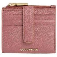 ttm-coccinelle cartera metallic medium para mujer