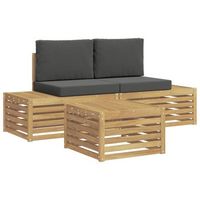 conjunto de sofas de exterior 4 pieza vidaxl