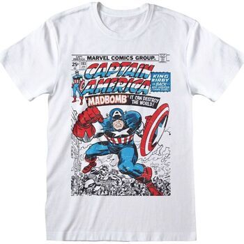 Capitan America Camiseta manga larga MAR00528TSW para hombre