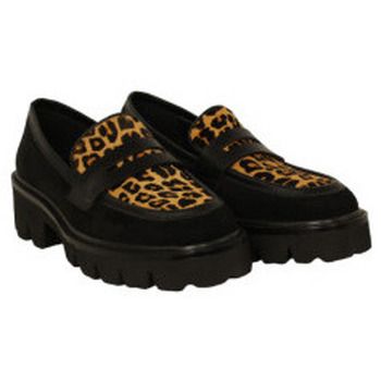 Noholita Mocasines mocasin piso extraligth con copete piel print leo para mujer