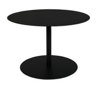 mesa de centro de acero cepillado negro d60cm