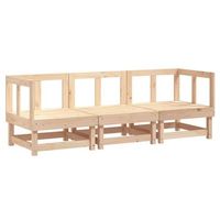 juego de muebles de jardin 3 uds  conjunto de comedor  conjunto de descanso madera maciza de pino