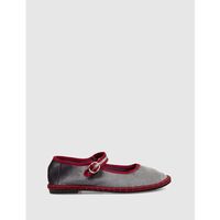 kamome trends zapatos bajos mercedita rylee gris claro para mujer