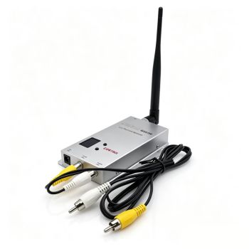 Partom receptor FPV de 1,2 GHz de 12 canales con banda amplia de 0,9-1,2 GHz, sensibilidad -85 dBm, modulación FM, sincr