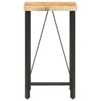 mesa de bar  mesa de bistro madera maciza de mango rugosa 60x60x107 cm