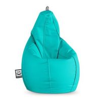 puff pera polipiel indoor turquesa happers xxl