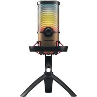 cherry um 90 pro rgb microfono de mesa para streaming usb negro