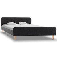 cama matrimonial  cama doble  estructura de cama de arpillera gris oscuro 140x200 cm cfw91870