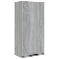 armario de bano de pared  mueble pared gris sonoma 32x20x67 cm