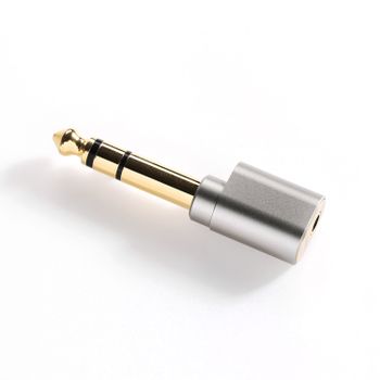 Adaptador DDHiFi DJ65A AL 3,5mm hembra a 6,35mm macho para auriculares HiFi, auriculares de cobre OCC de alta pureza
