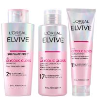 loreal paris elvive glycolic gloss 3 step routine