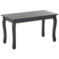 mesa de centro con tablero de mdf negro patas de madera de pino 80 x 40 cm moderno frances chic vintage snook
