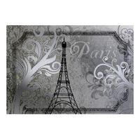 papel pintado 3d - paris vintage - plata 150x105 cm